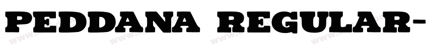 Peddana Regular字体转换